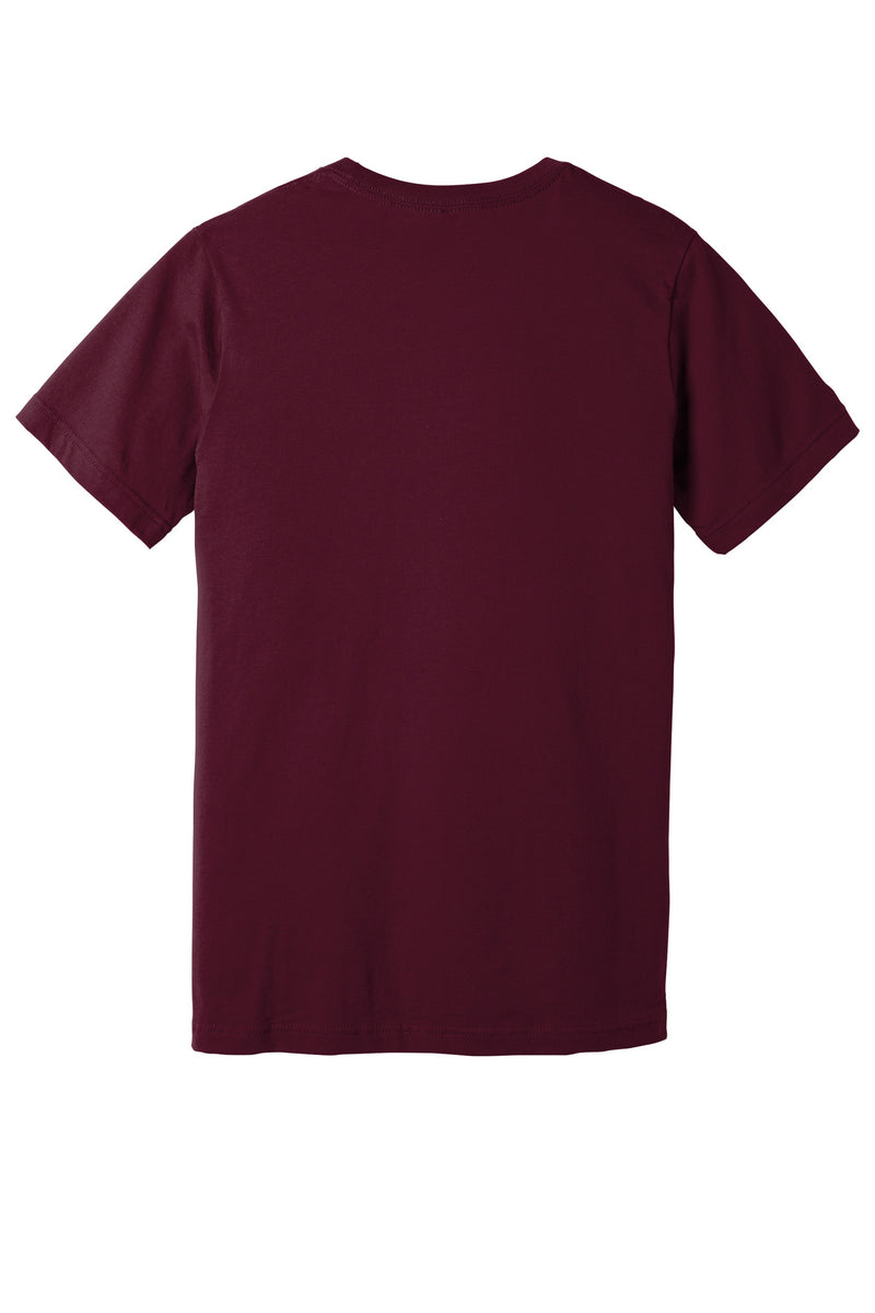 BELLA+CANVAS  Unisex Jersey Short Sleeve V-Neck Tee - Maroon