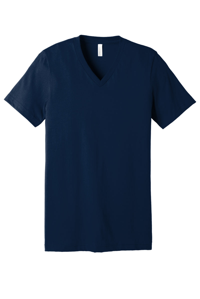 BELLA+CANVAS  Unisex Jersey Short Sleeve V-Neck Tee - Navy