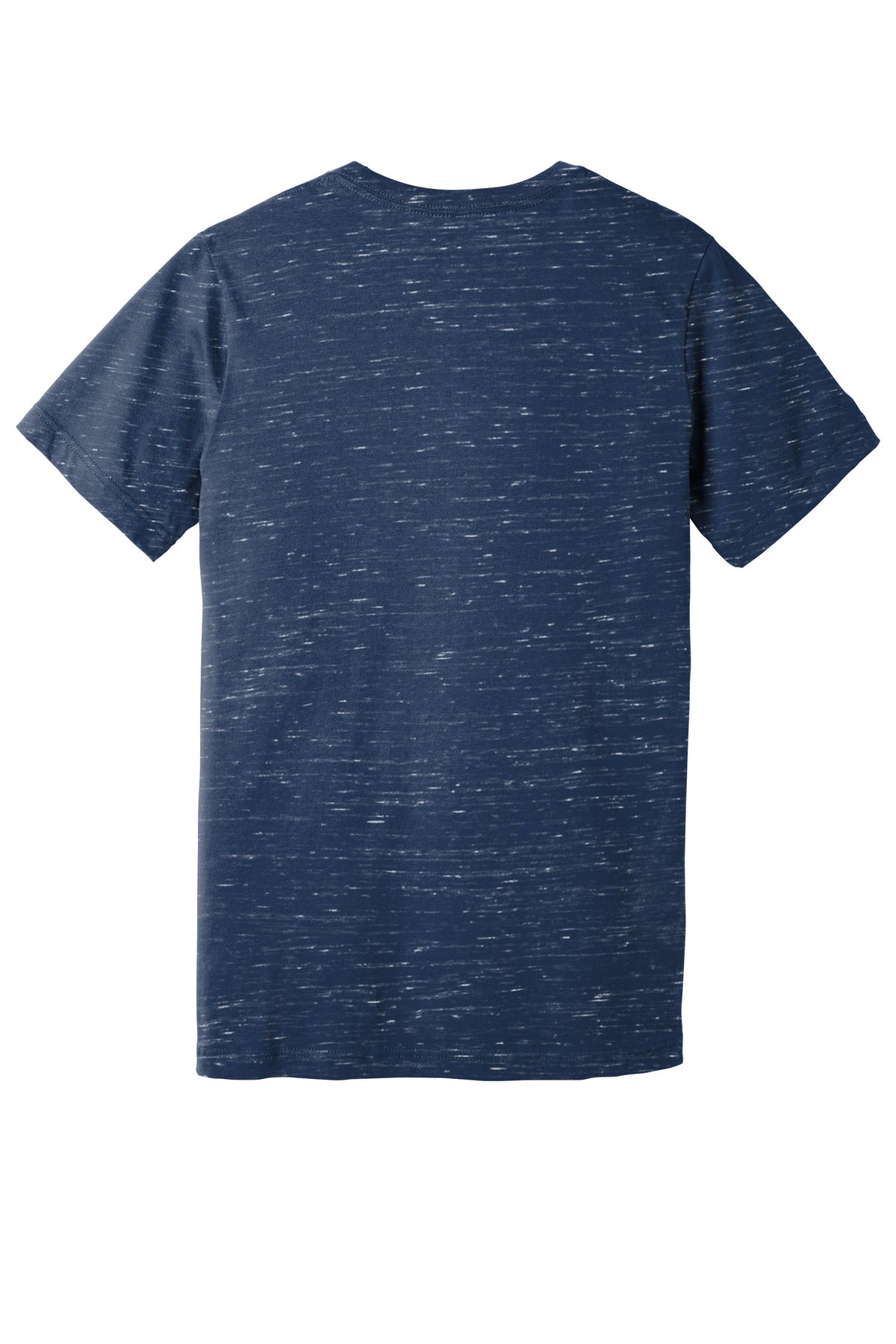 BELLA+CANVAS  Unisex Jersey Short Sleeve V-Neck Tee - Navy Marble