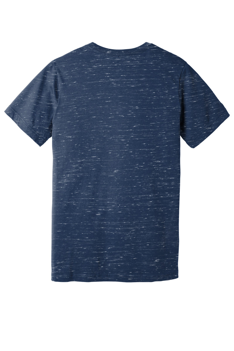 BELLA+CANVAS  Unisex Jersey Short Sleeve V-Neck Tee - Navy Marble