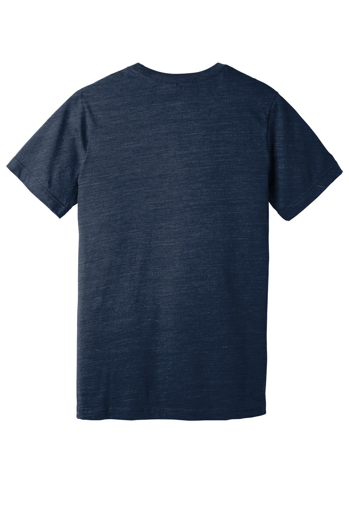 BELLA+CANVAS  Unisex Jersey Short Sleeve V-Neck Tee - Navy Slub