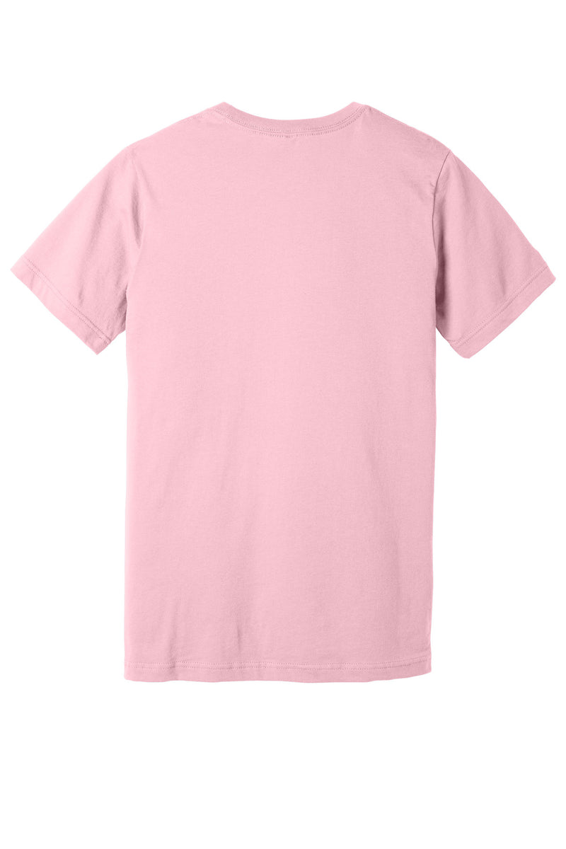 BELLA+CANVAS  Unisex Jersey Short Sleeve V-Neck Tee - Pink
