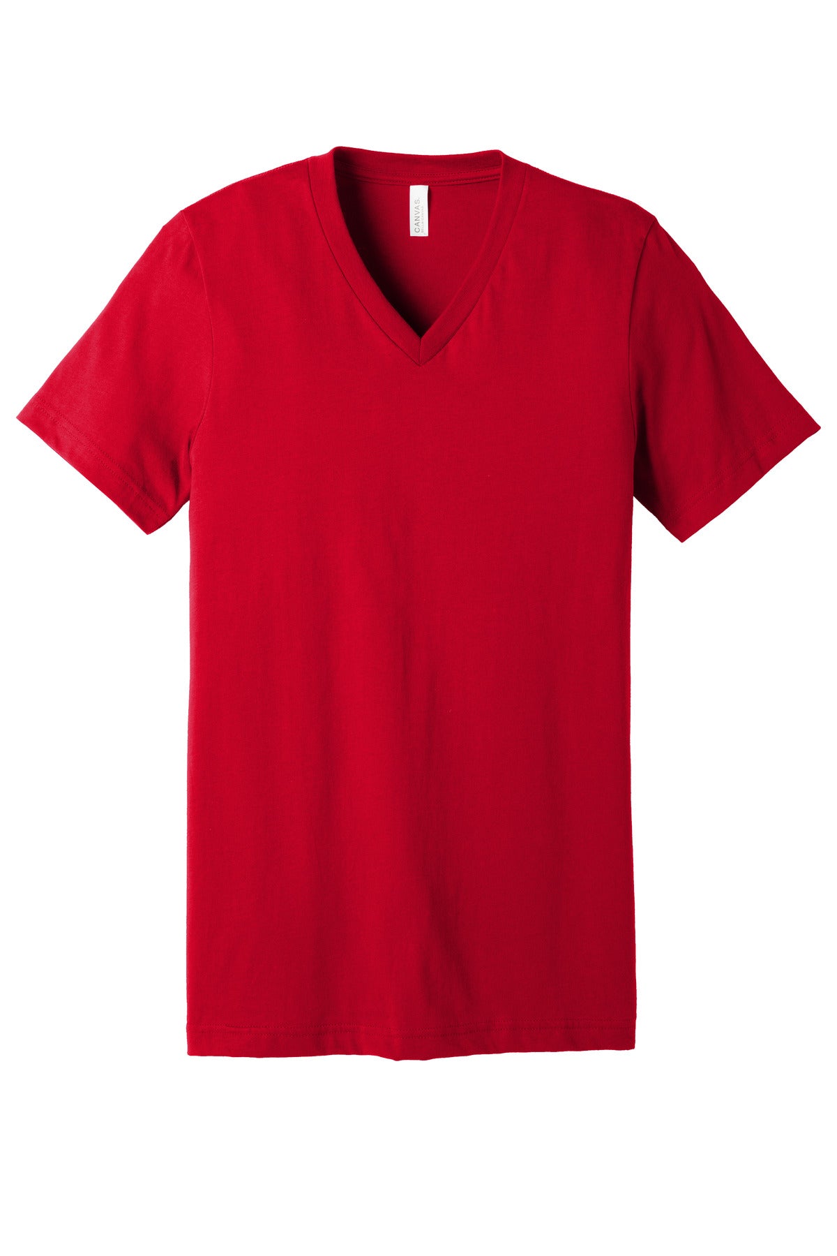 BELLA+CANVAS  Unisex Jersey Short Sleeve V-Neck Tee - Red