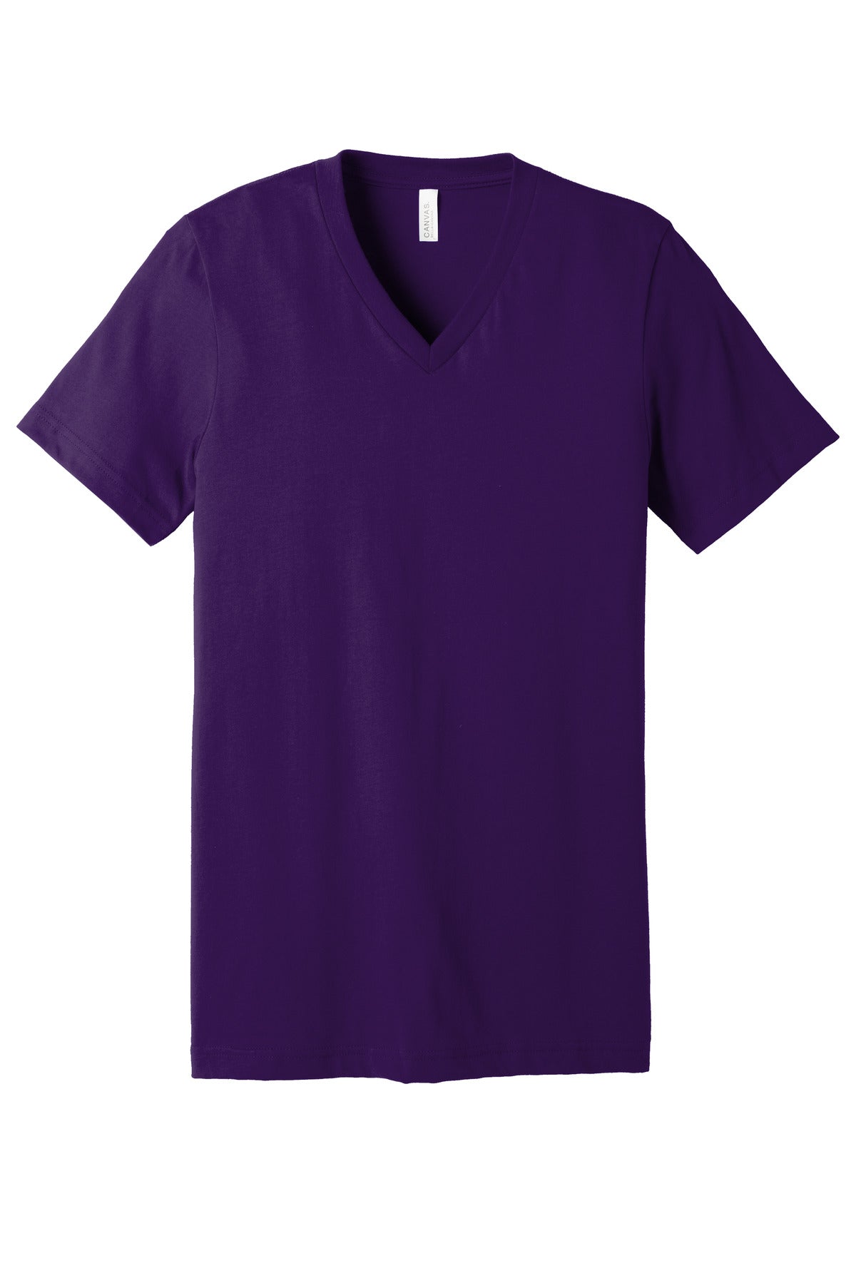 BELLA+CANVAS  Unisex Jersey Short Sleeve V-Neck Tee - Team Purple
