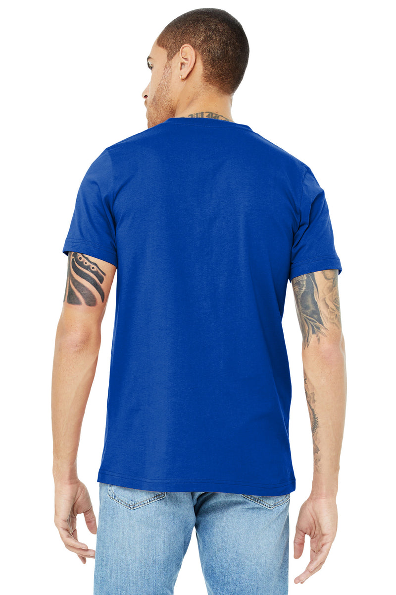 BELLA+CANVAS  Unisex Jersey Short Sleeve V-Neck Tee - True Royal