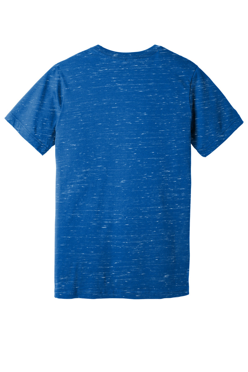 BELLA+CANVAS  Unisex Jersey Short Sleeve V-Neck Tee - True Royal Marble