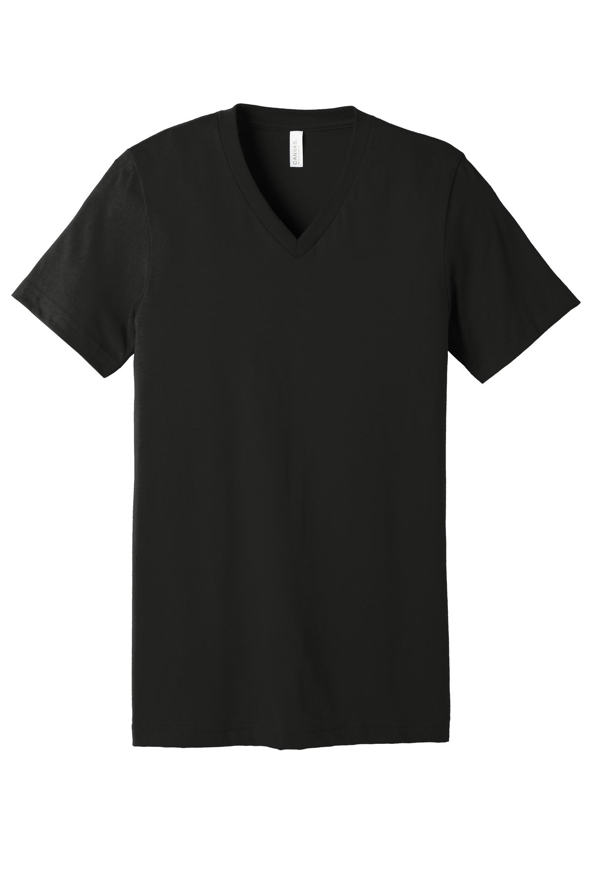 BELLA+CANVAS  Unisex Jersey Short Sleeve V-Neck Tee - Vintage Black