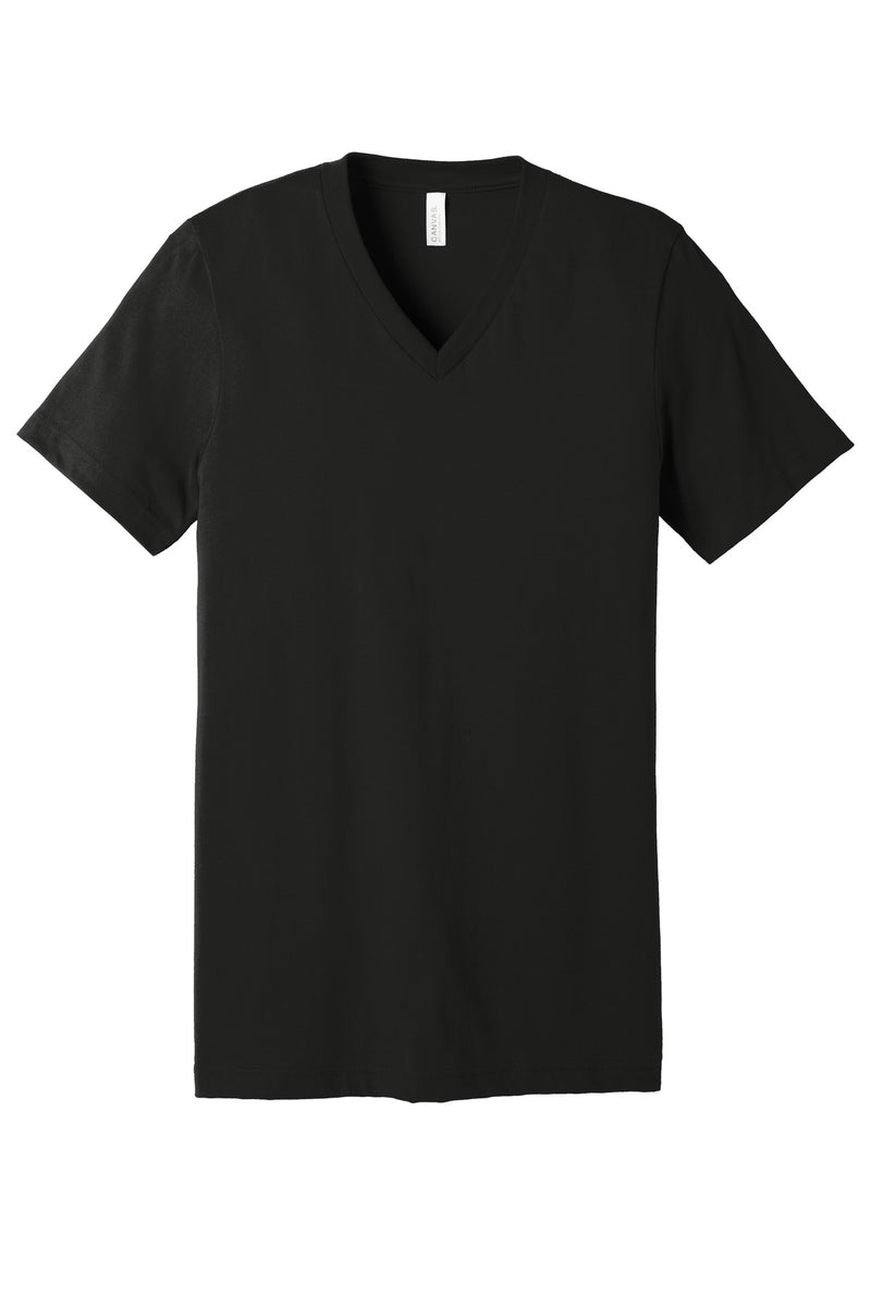 BELLA+CANVAS  Unisex Jersey Short Sleeve V-Neck Tee - Vintage Black