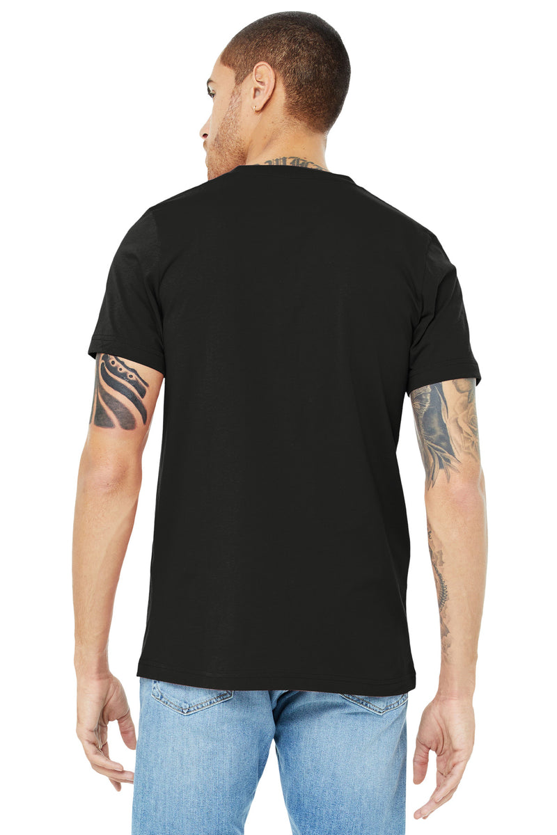 BELLA+CANVAS  Unisex Jersey Short Sleeve V-Neck Tee - Vintage Black