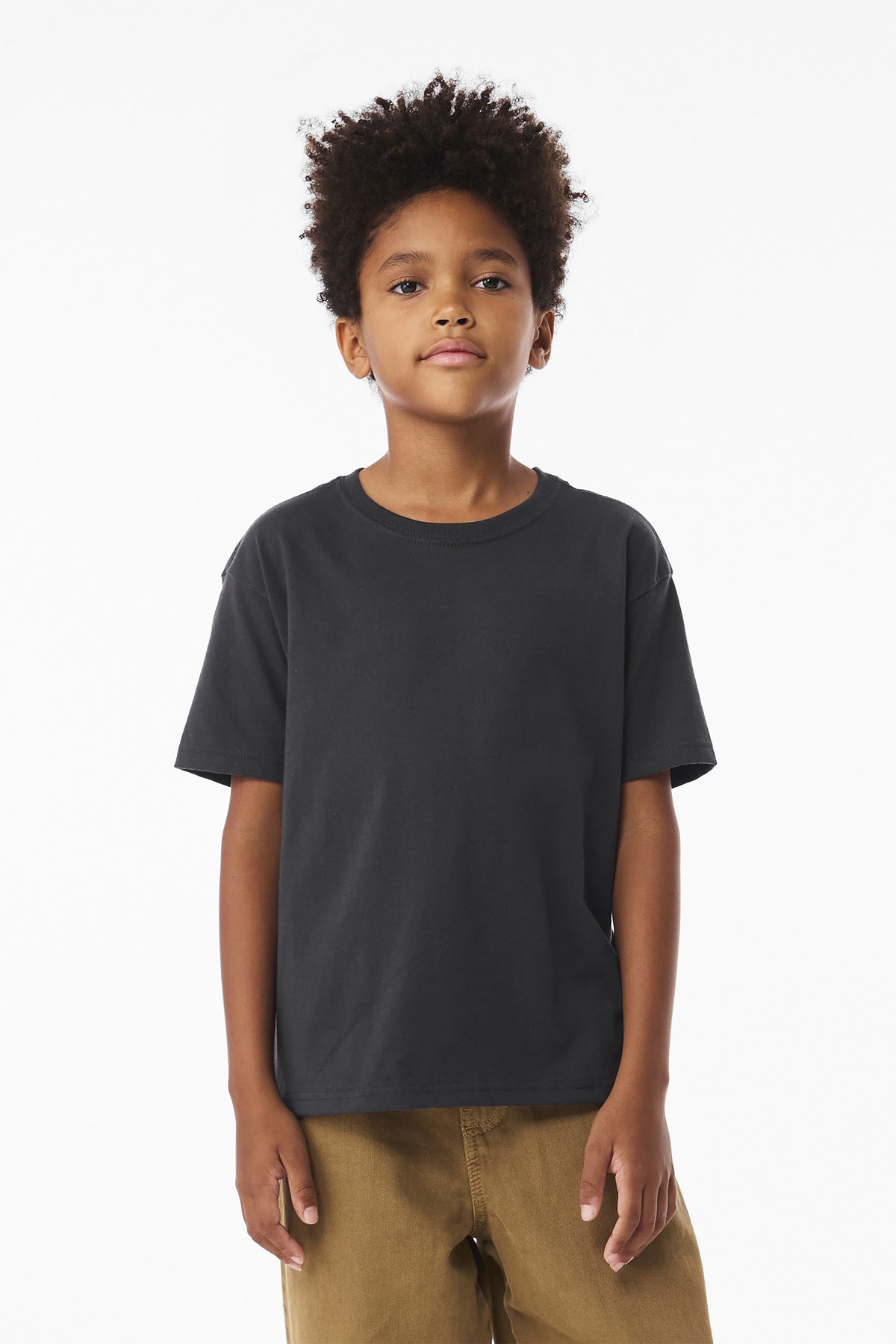 BELLA+CANVAS Youth 6-Ounce Heavyweight Tee - Dark Grey