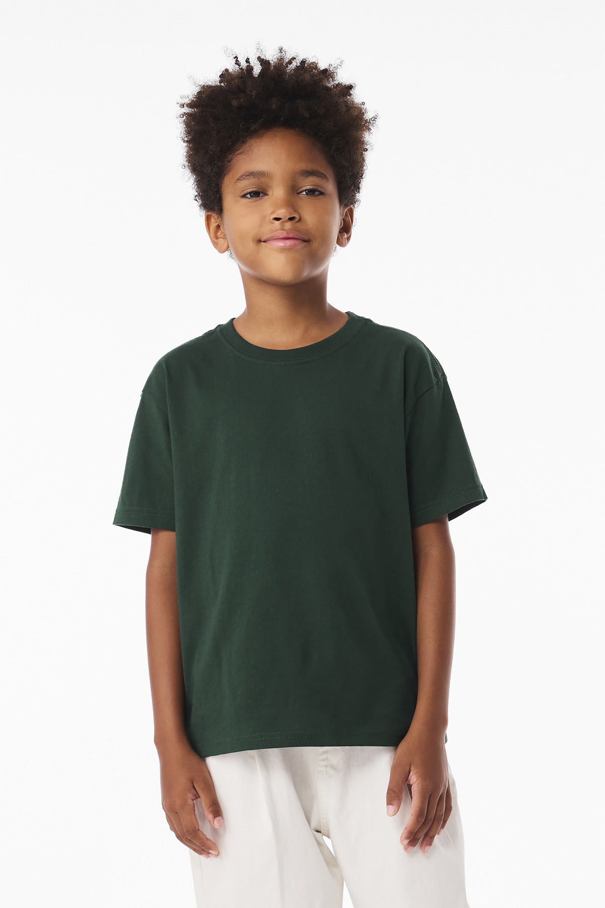 BELLA+CANVAS Youth 6-Ounce Heavyweight Tee - Forest