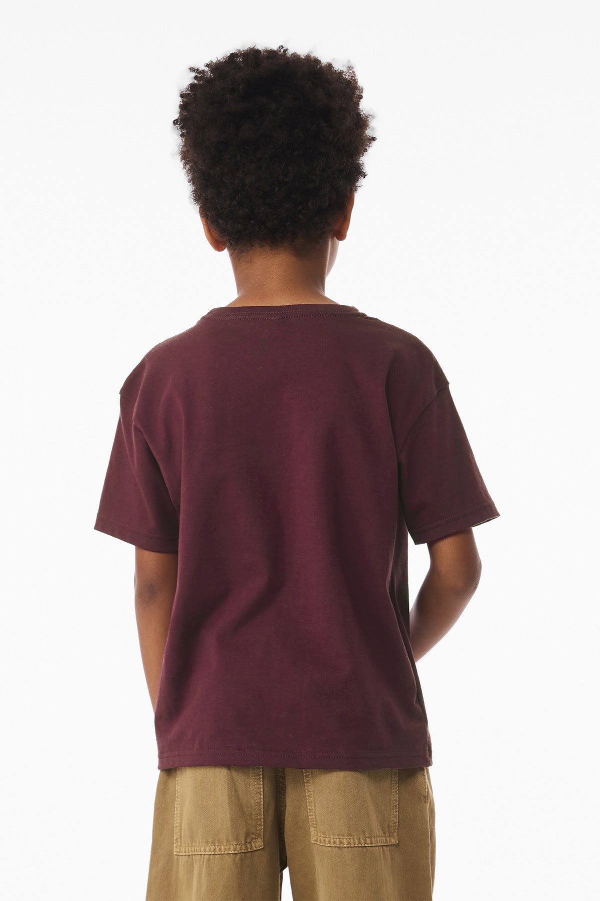 BELLA+CANVAS Youth 6-Ounce Heavyweight Tee - Maroon