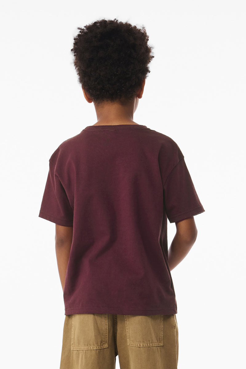 BELLA+CANVAS Youth 6-Ounce Heavyweight Tee - Maroon