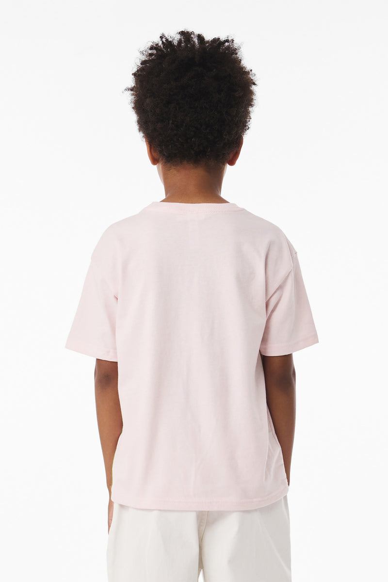BELLA+CANVAS Youth 6-Ounce Heavyweight Tee - Soft Pink