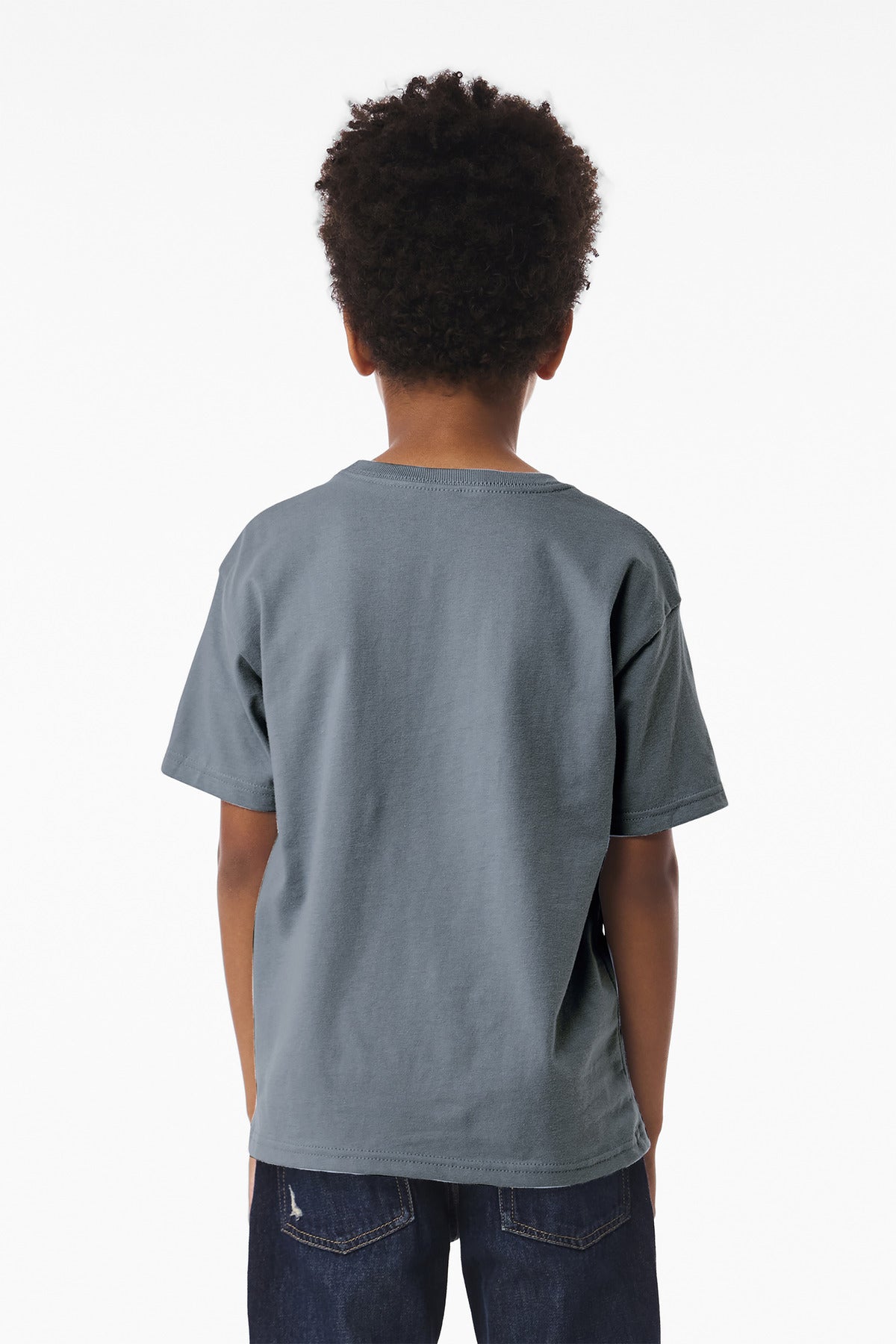 BELLA+CANVAS Youth 6-Ounce Heavyweight Tee - Vintage Denim