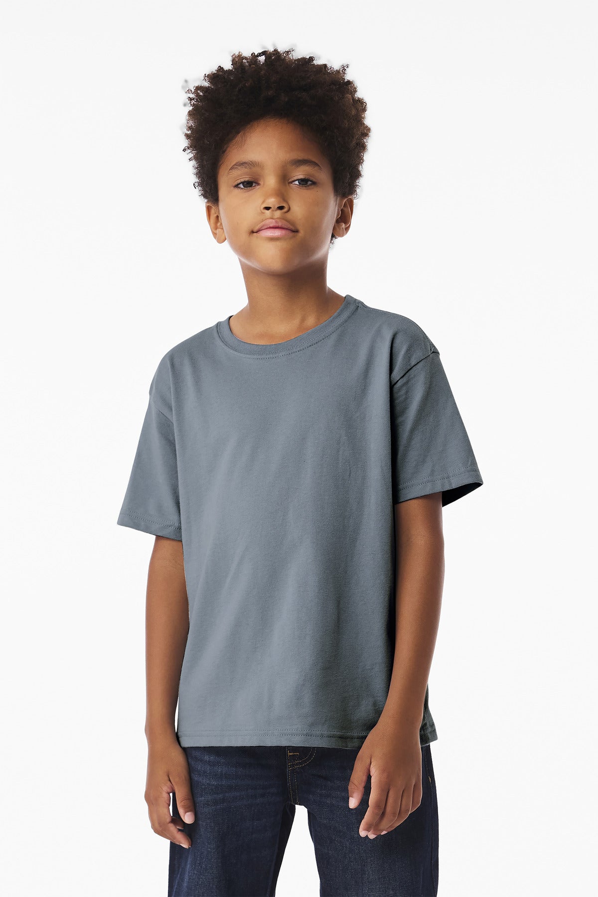 BELLA+CANVAS Youth 6-Ounce Heavyweight Tee - Vintage Denim