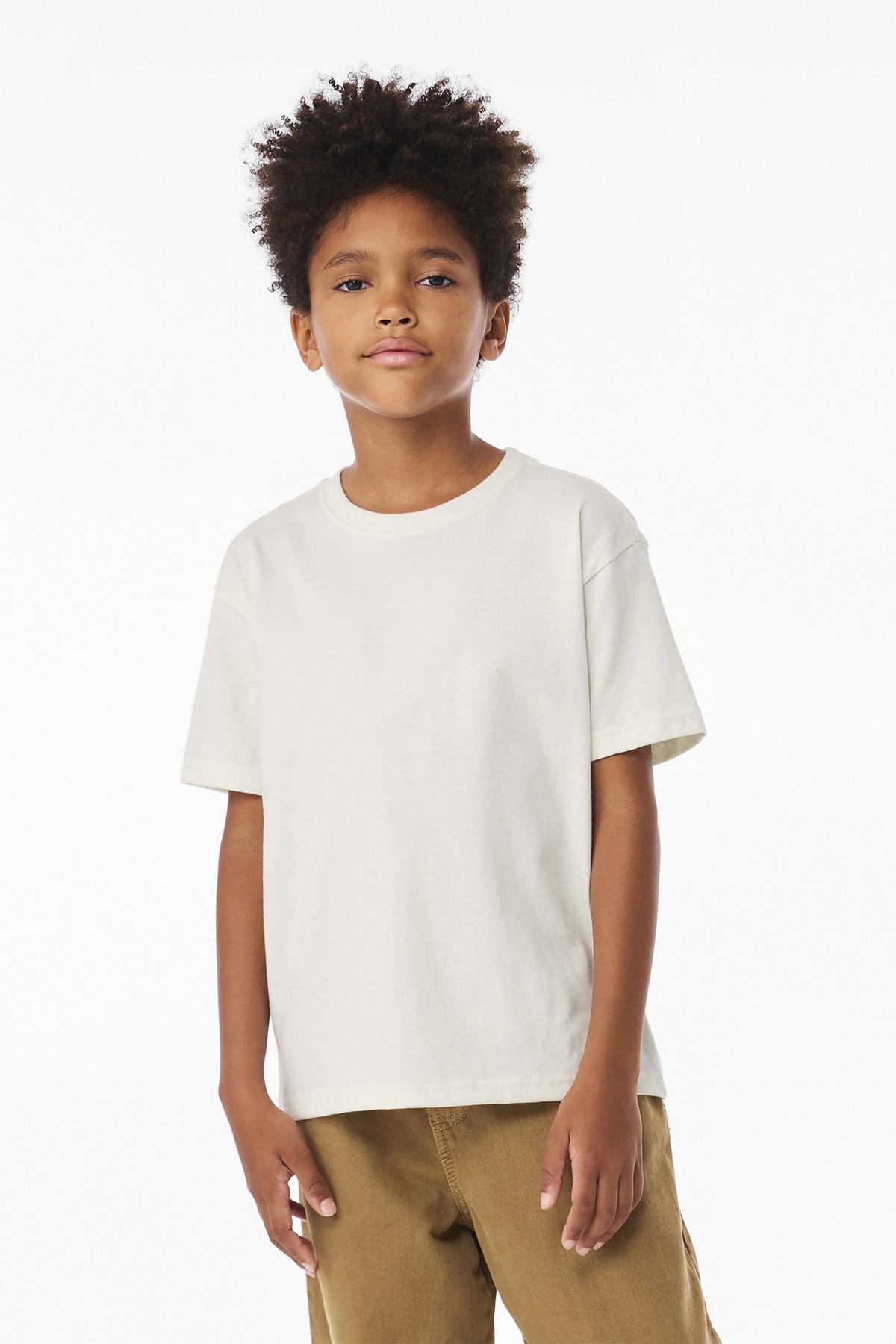 BELLA+CANVAS Youth 6-Ounce Heavyweight Tee - Vintage White
