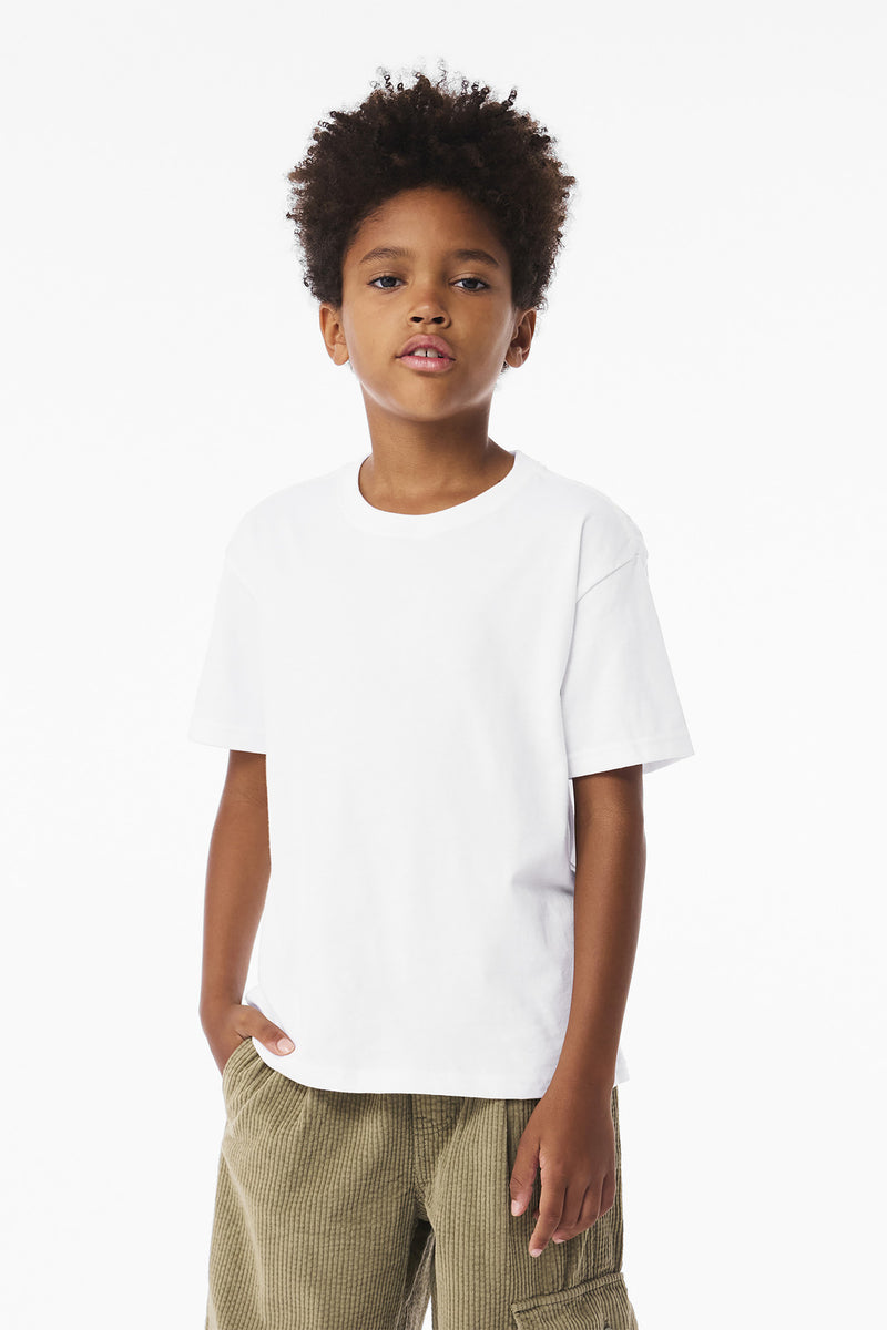 BELLA+CANVAS Youth 6-Ounce Heavyweight Tee - White