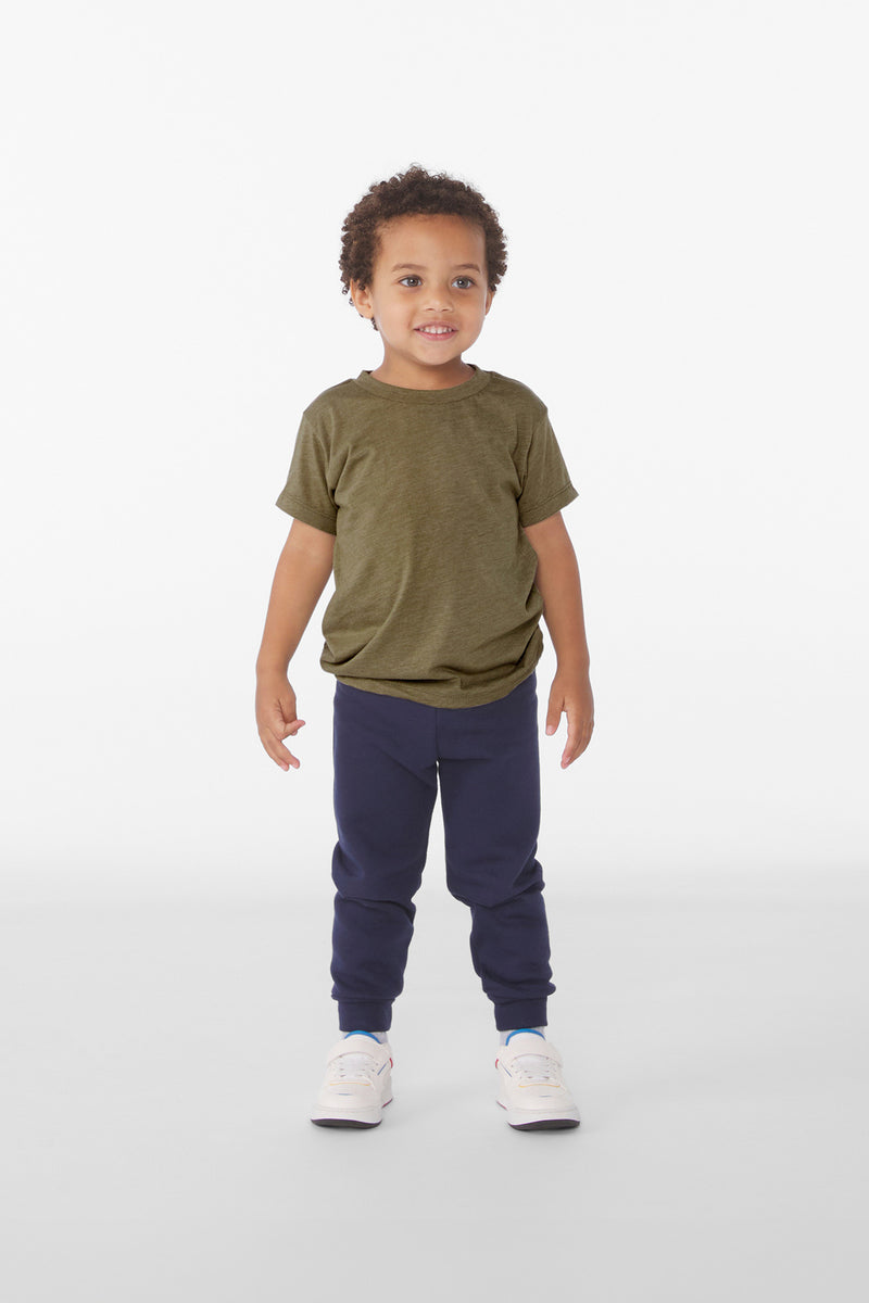 BELLA+CANVAS Toddler Triblend Short Sleeve Tee - Olive Triblend
