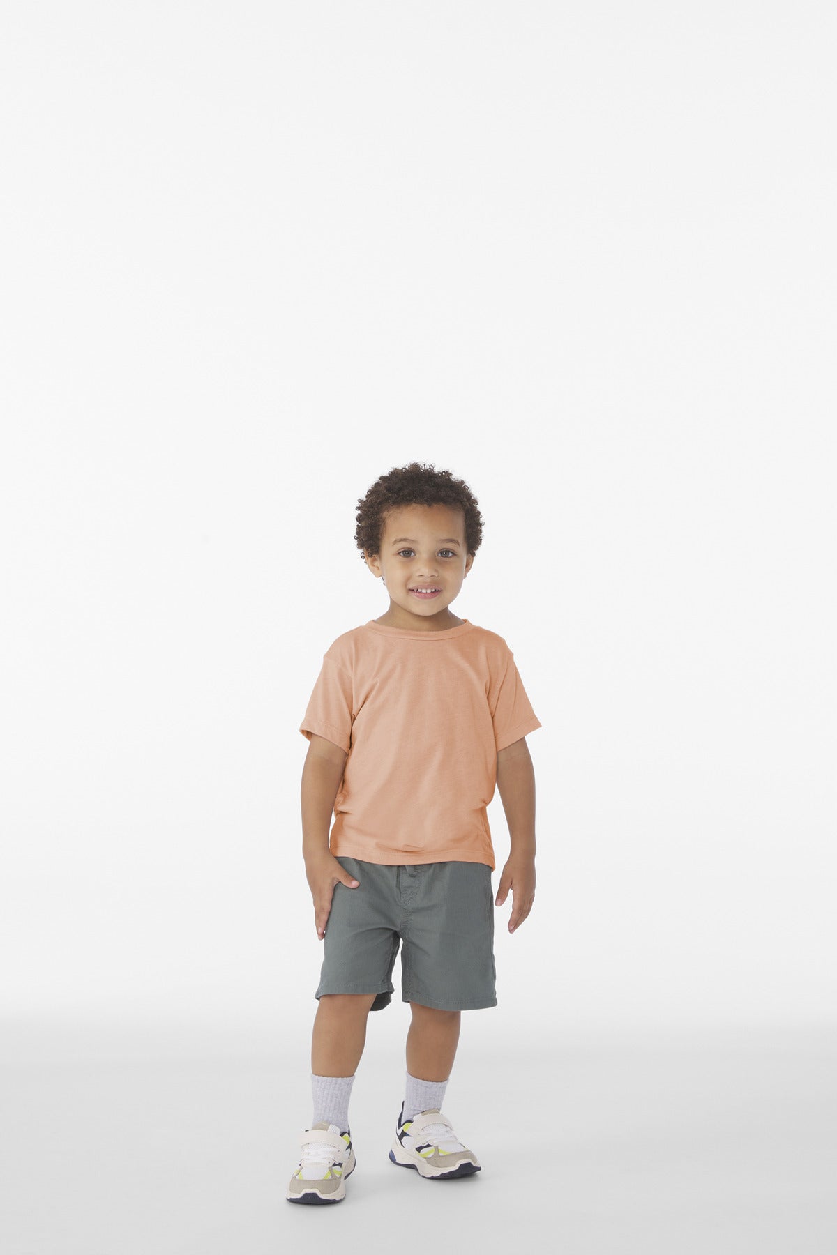 BELLA+CANVAS Toddler Triblend Short Sleeve Tee - Peach Triblend