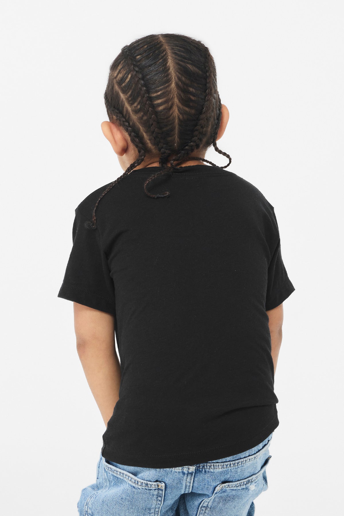 BELLA+CANVAS Toddler Triblend Short Sleeve Tee - Solid Black Triblend