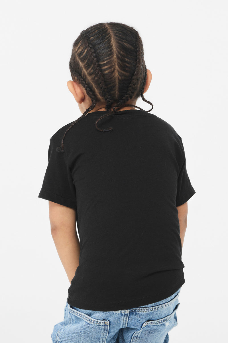 BELLA+CANVAS Toddler Triblend Short Sleeve Tee - Solid Black Triblend
