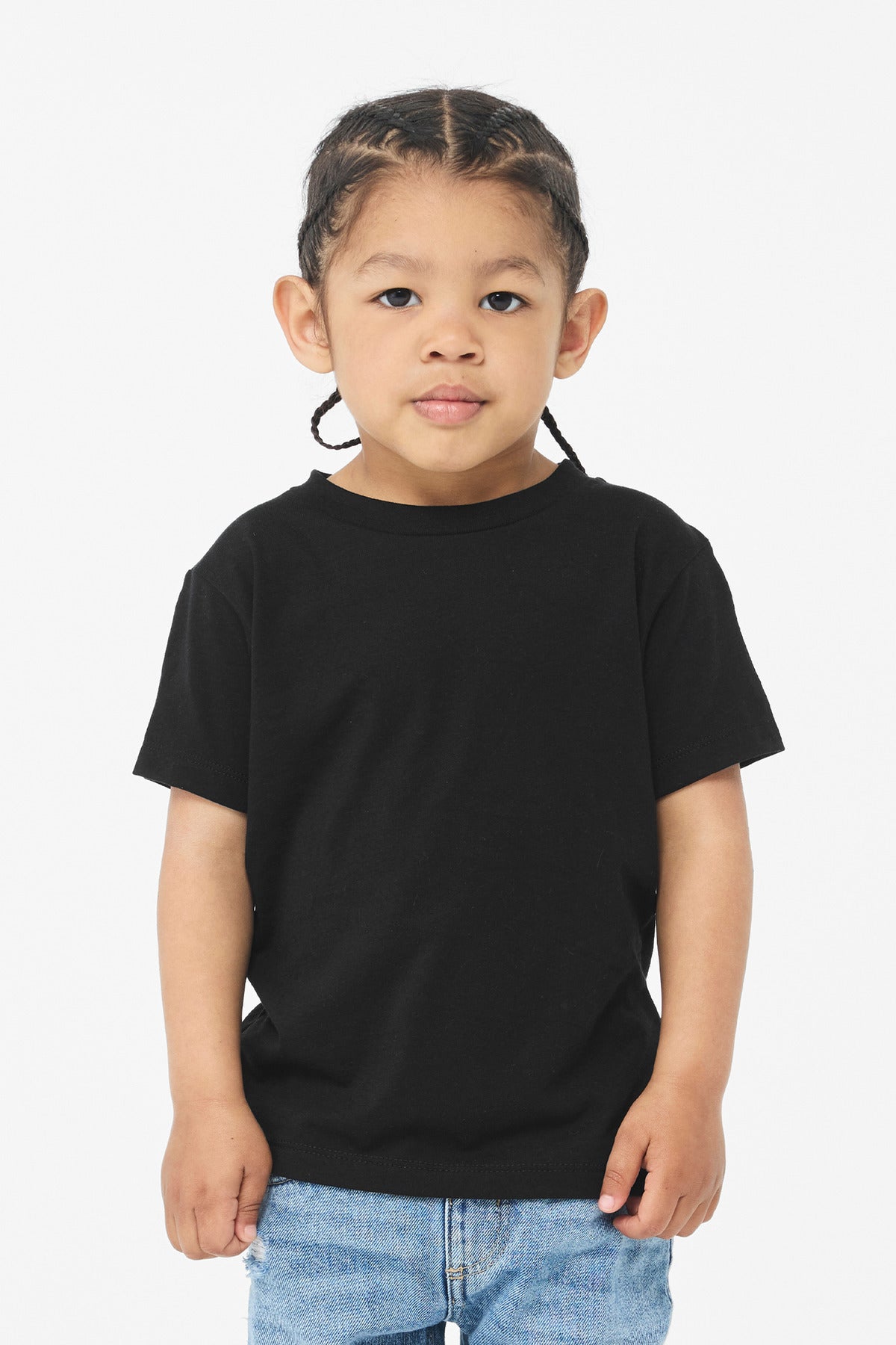 BELLA+CANVAS Toddler Triblend Short Sleeve Tee - Solid Black Triblend