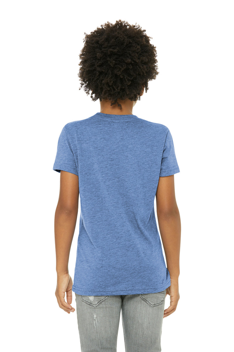 BELLA+CANVAS  Youth Triblend Short Sleeve Tee - Blue Triblend