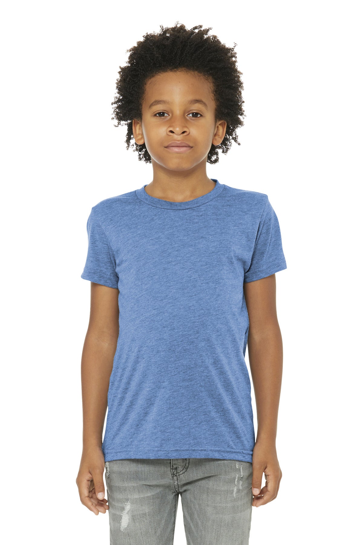BELLA+CANVAS  Youth Triblend Short Sleeve Tee - Blue Triblend