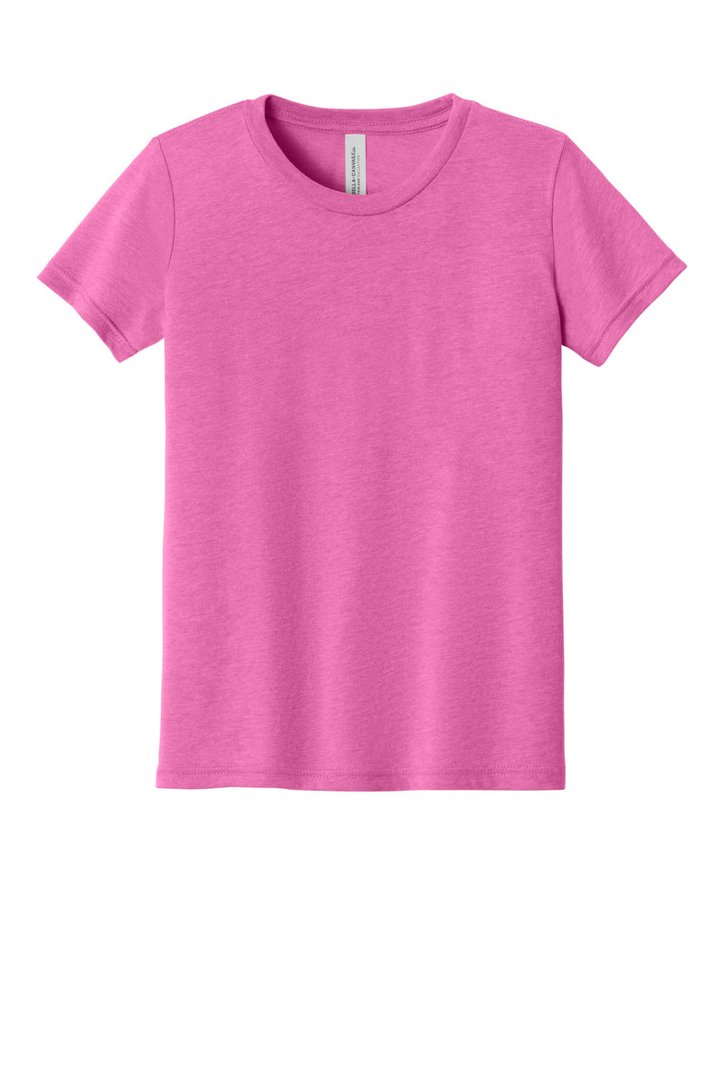 BELLA+CANVAS  Youth Triblend Short Sleeve Tee - Charity Pink Triblend