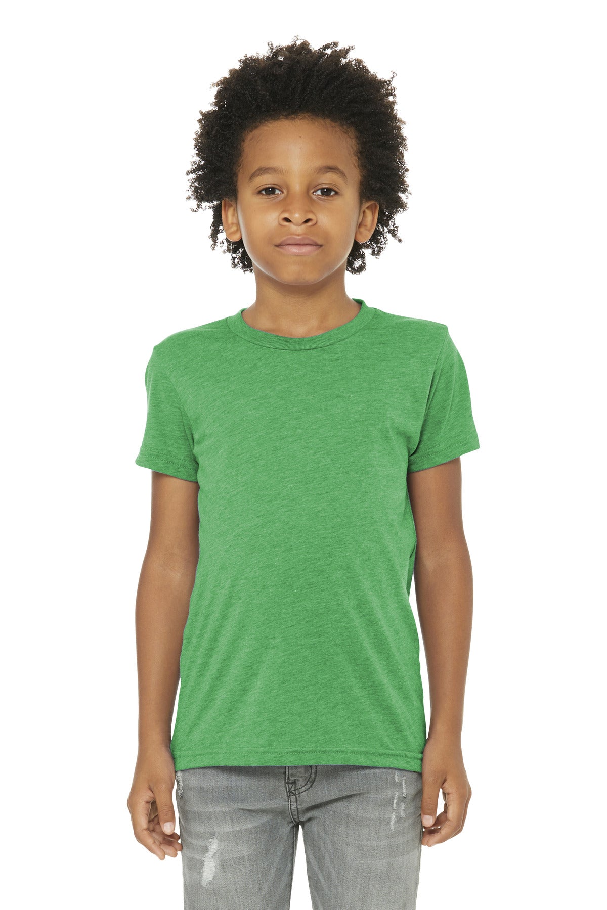BELLA+CANVAS  Youth Triblend Short Sleeve Tee - Green Triblend