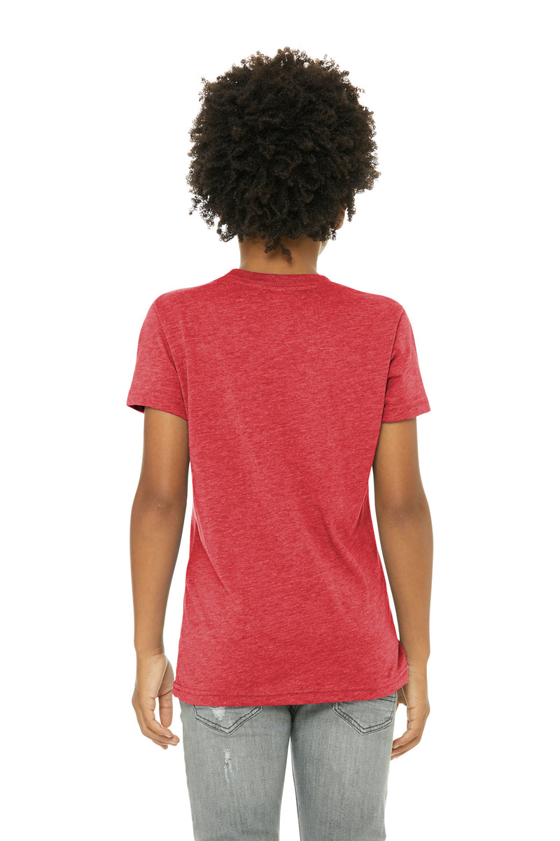 BELLA+CANVAS  Youth Triblend Short Sleeve Tee - Red Triblend