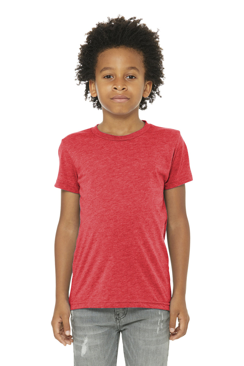 BELLA+CANVAS  Youth Triblend Short Sleeve Tee - Red Triblend