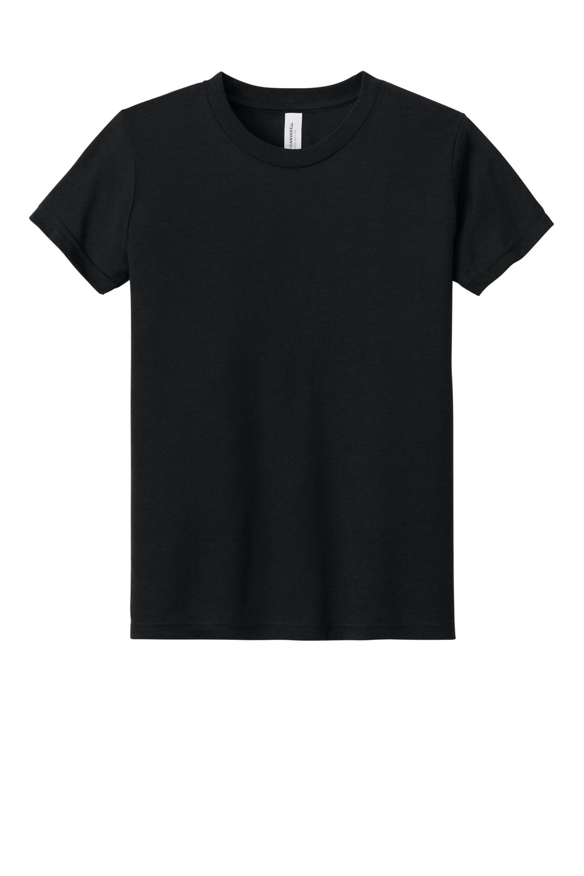 BELLA+CANVAS  Youth Triblend Short Sleeve Tee - Solid Black Triblend