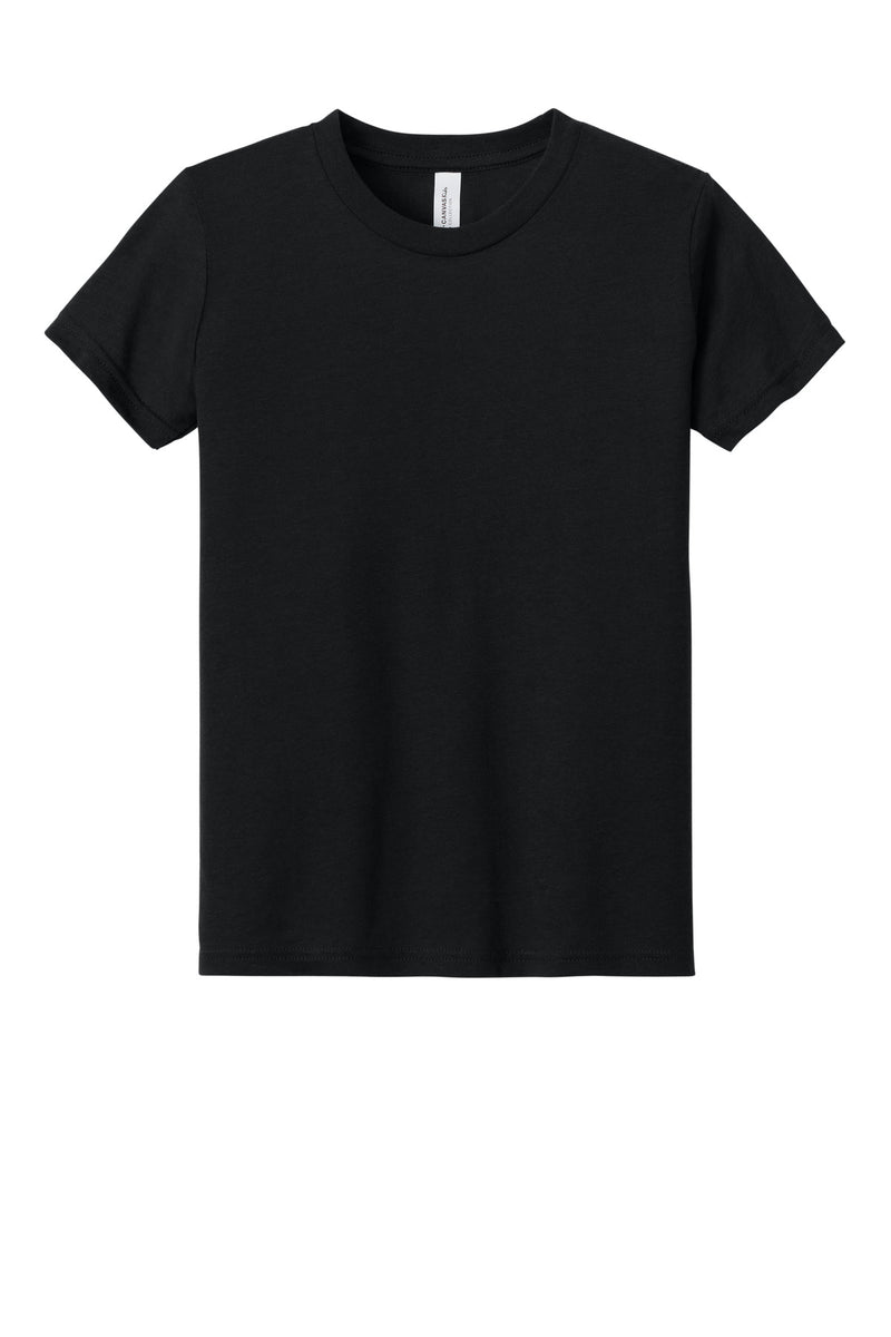 BELLA+CANVAS  Youth Triblend Short Sleeve Tee - Solid Black Triblend