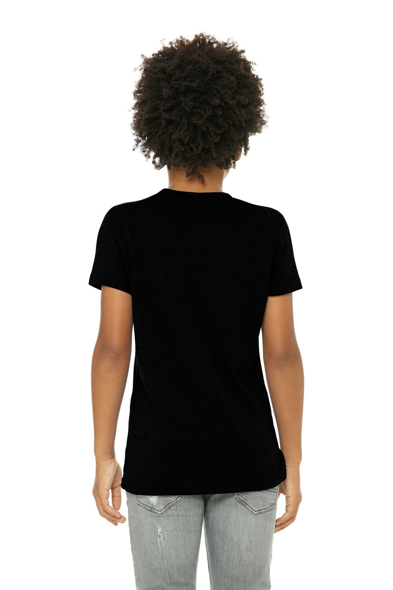 BELLA+CANVAS  Youth Triblend Short Sleeve Tee - Solid Black Triblend