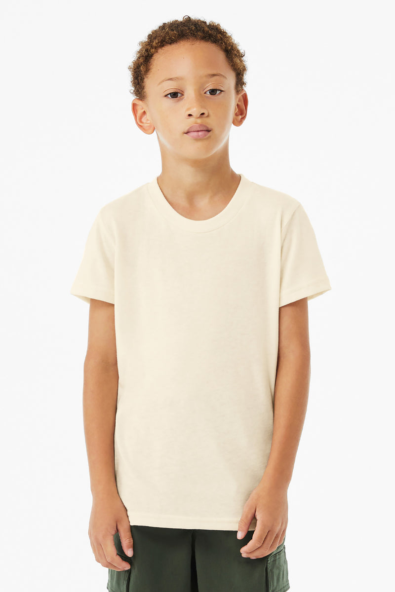 BELLA+CANVAS  Youth Triblend Short Sleeve Tee - Solid Natural Triblend