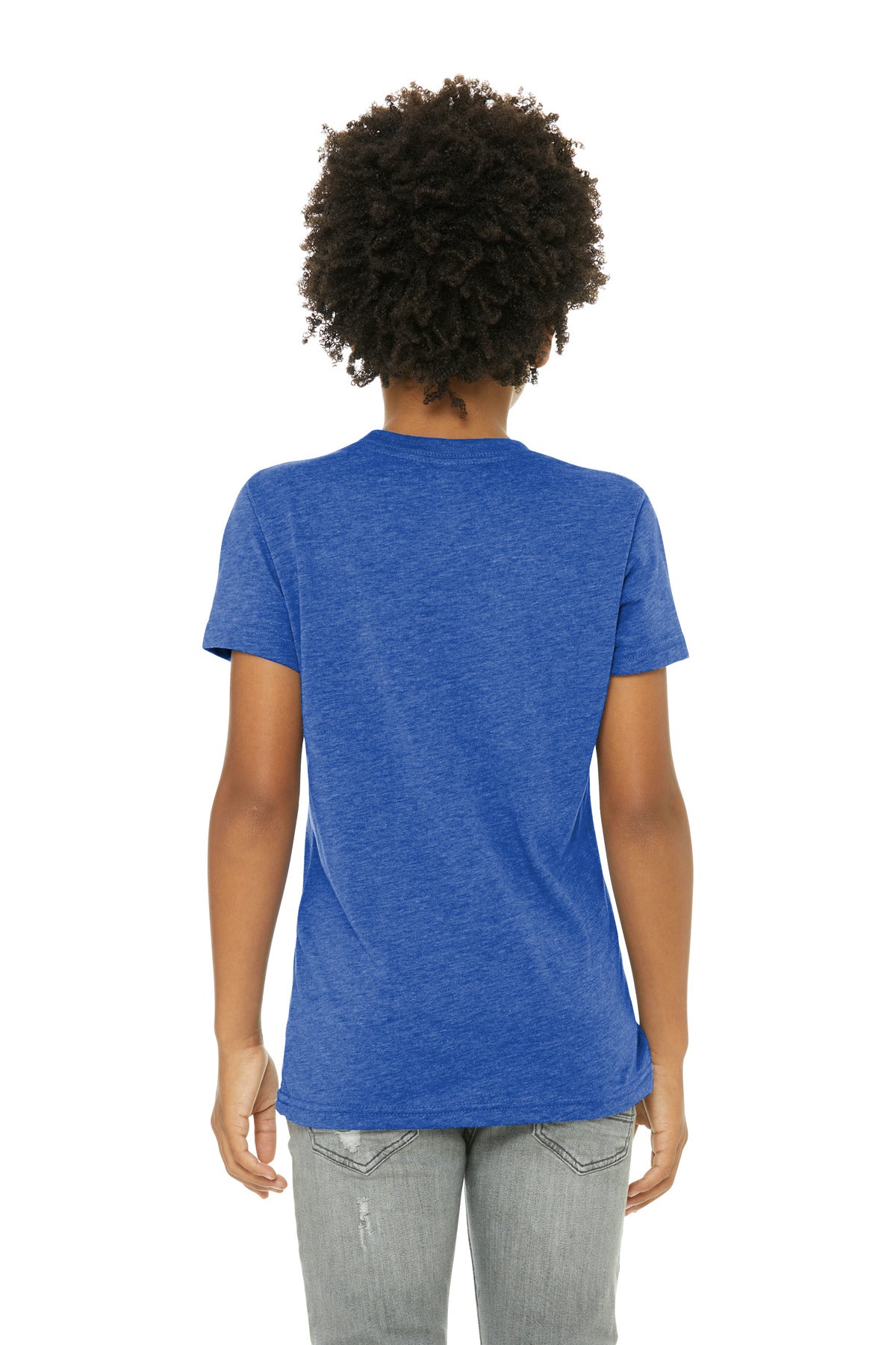BELLA+CANVAS  Youth Triblend Short Sleeve Tee - True Royal Triblend