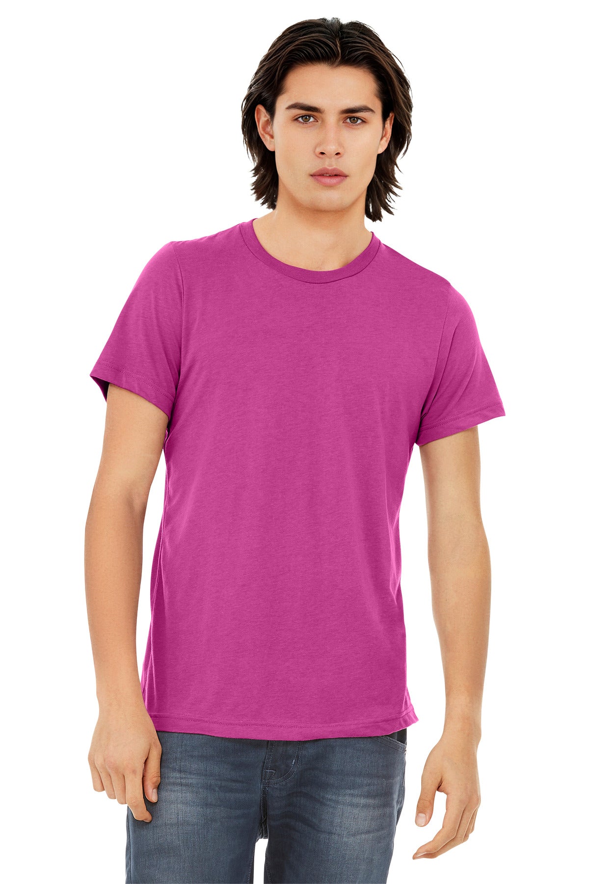 BELLA+CANVAS  Unisex Triblend Short Sleeve Tee - Berry Triblend
