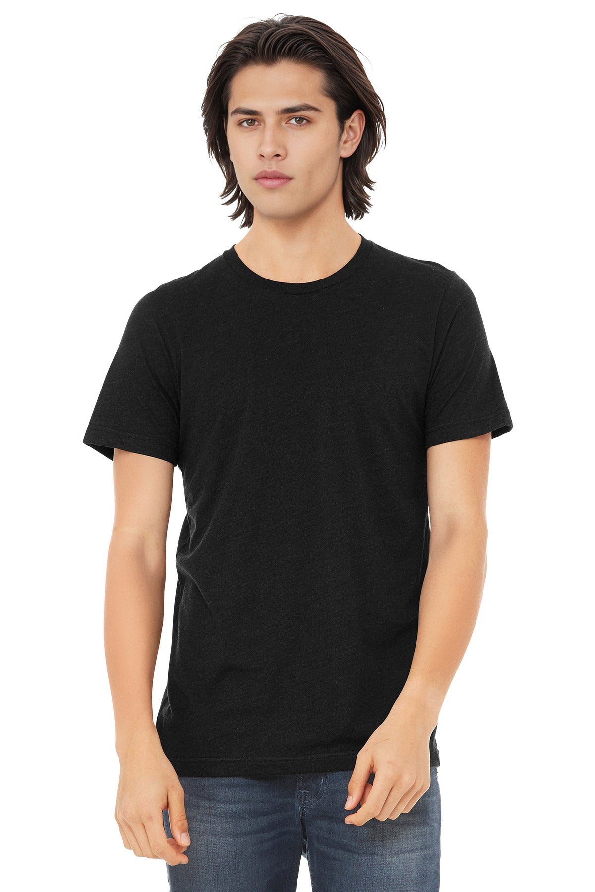 BELLA+CANVAS  Unisex Triblend Short Sleeve Tee - Black Heather Triblend