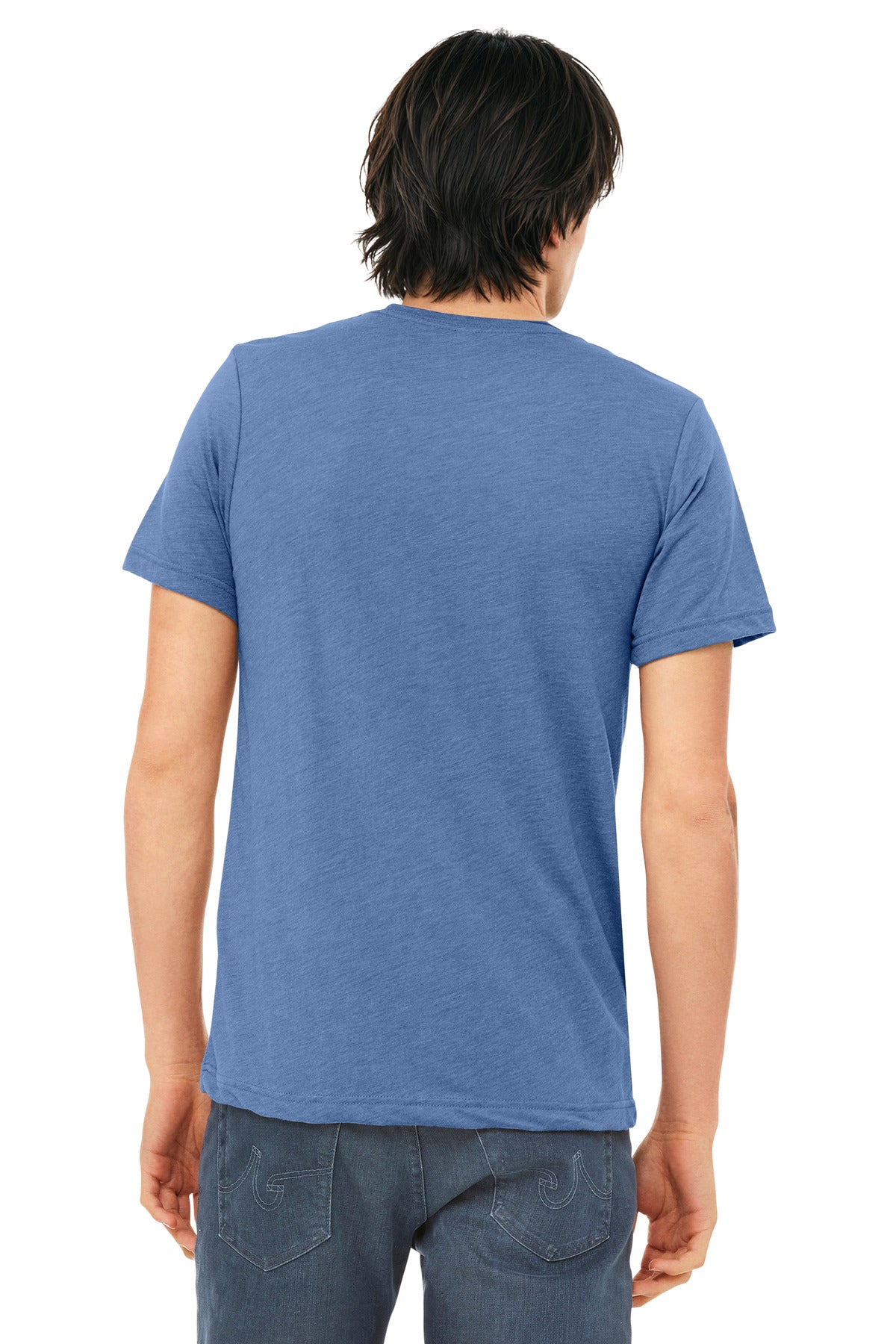 BELLA+CANVAS  Unisex Triblend Short Sleeve Tee - Blue Triblend
