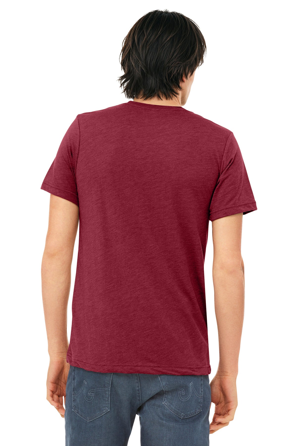 BELLA+CANVAS  Unisex Triblend Short Sleeve Tee - Cardinal Triblend