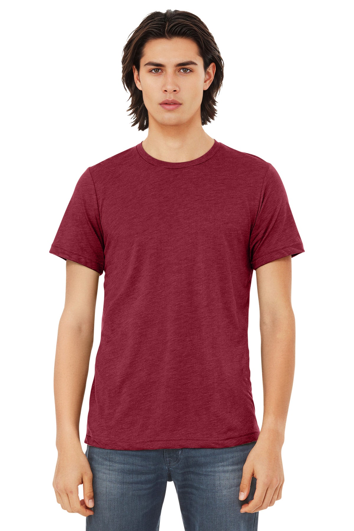 BELLA+CANVAS  Unisex Triblend Short Sleeve Tee - Cardinal Triblend