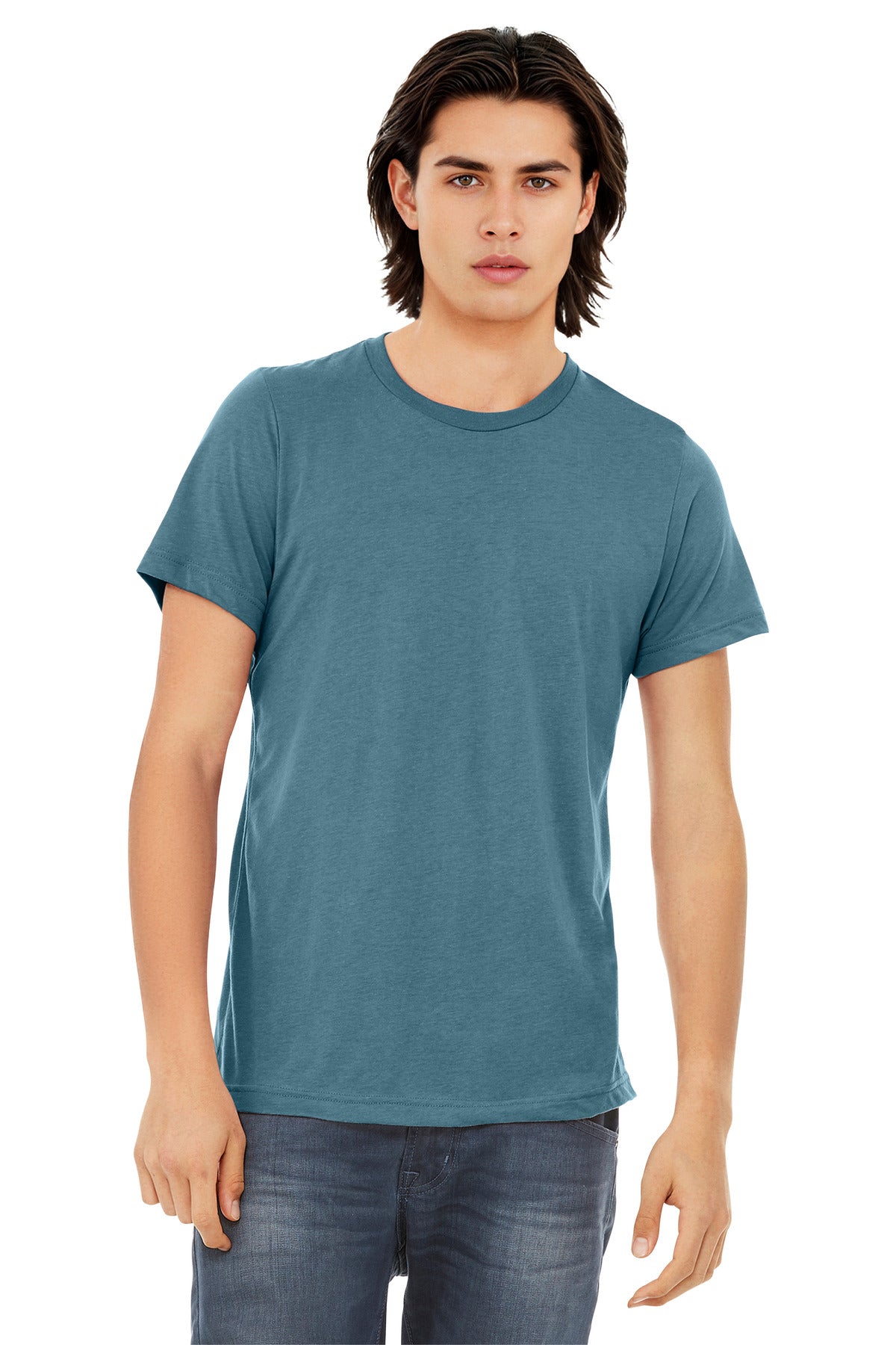 BELLA+CANVAS  Unisex Triblend Short Sleeve Tee - Denim Triblend