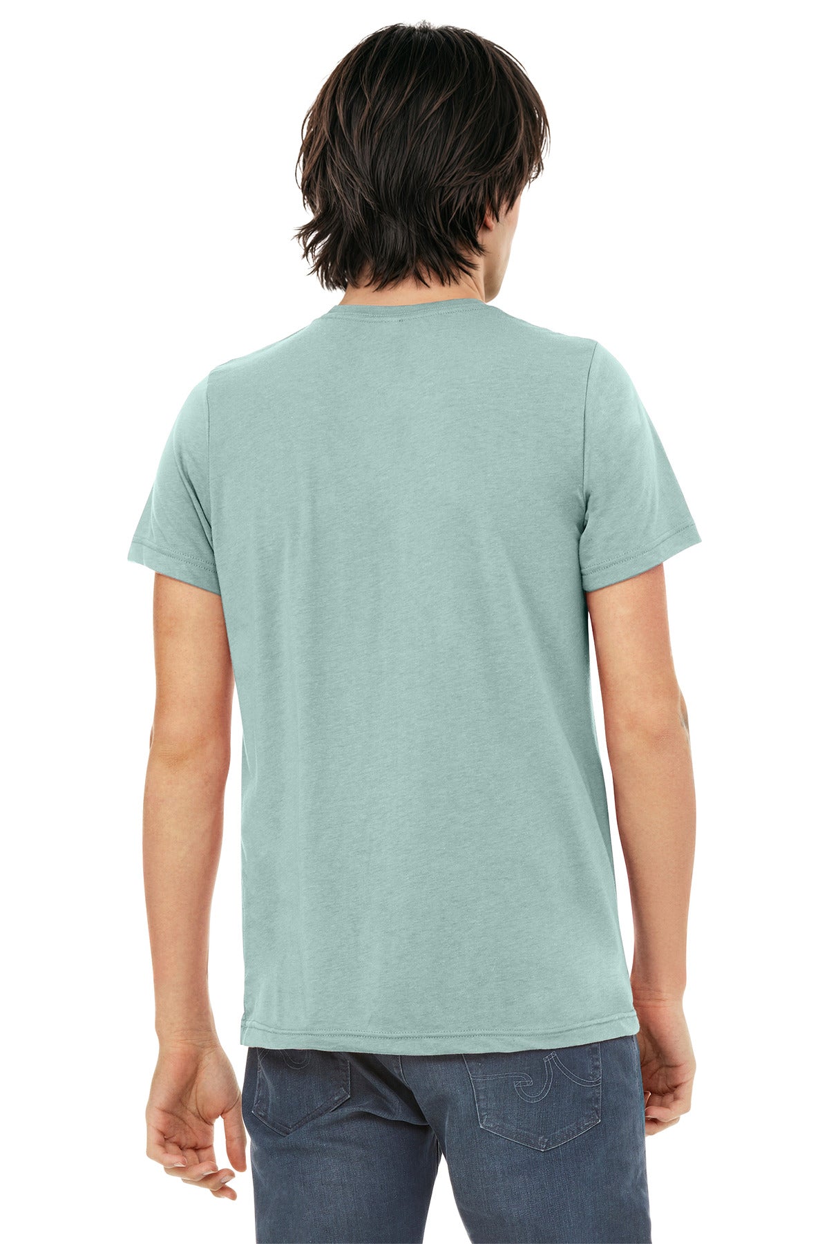 BELLA+CANVAS  Unisex Triblend Short Sleeve Tee - Dusty Blue Triblend