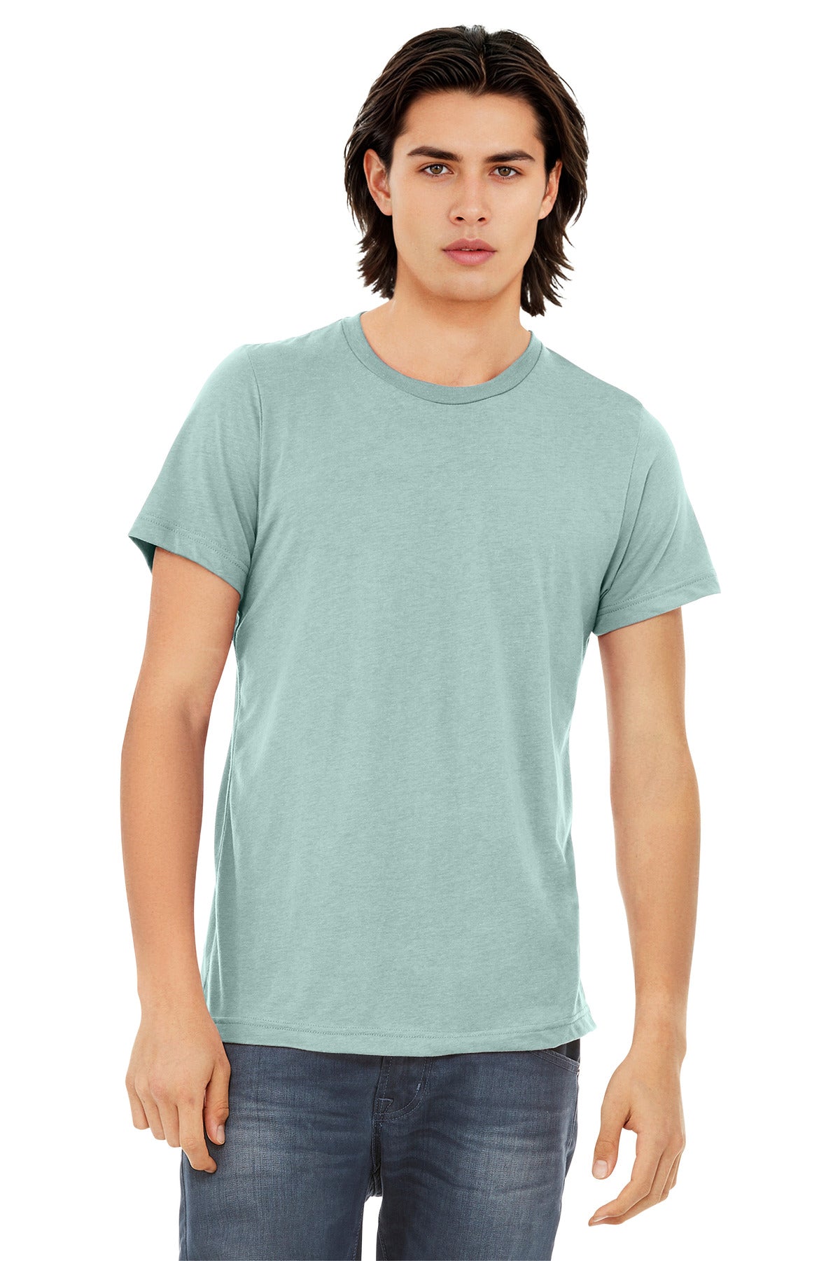 BELLA+CANVAS  Unisex Triblend Short Sleeve Tee - Dusty Blue Triblend