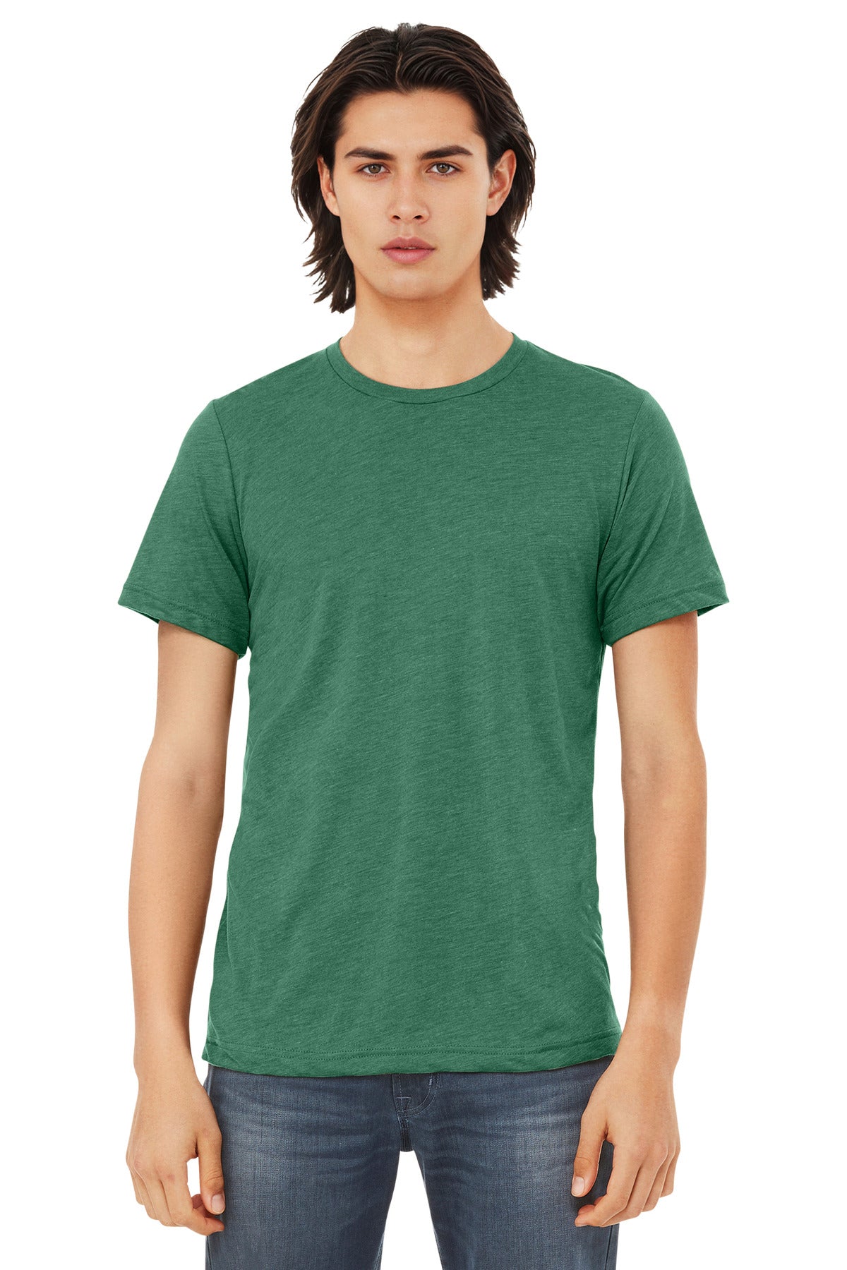 BELLA+CANVAS  Unisex Triblend Short Sleeve Tee - Grass Green Triblend