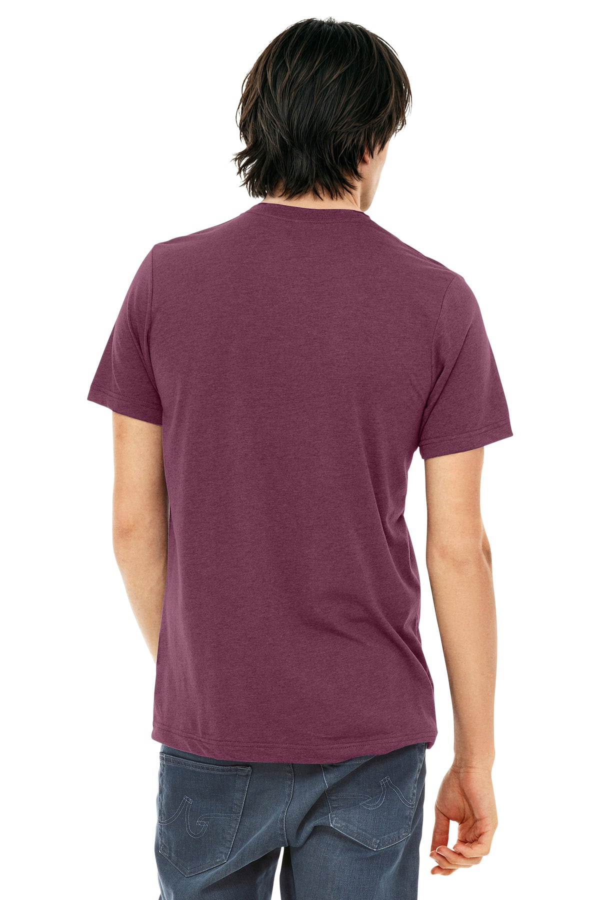 BELLA+CANVAS  Unisex Triblend Short Sleeve Tee - Maroon Triblend