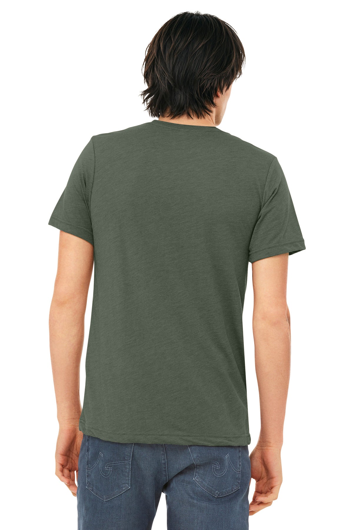 BELLA+CANVAS  Unisex Triblend Short Sleeve Tee - Military Green Triblend