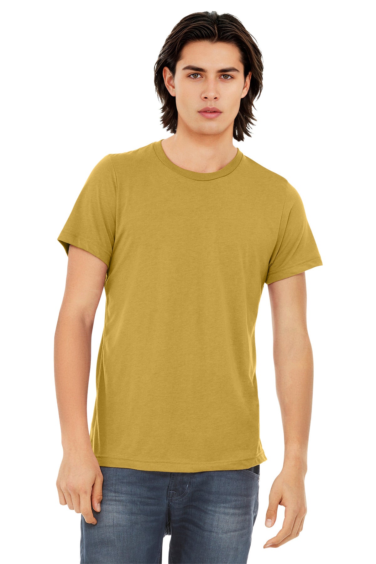 BELLA+CANVAS  Unisex Triblend Short Sleeve Tee - Mustard Triblend